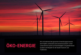 Öko-Windenergie – Kostenloses Joomla-Template