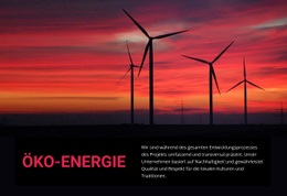 Erstellen Sie Ihre Eigene Website Für Öko-Windenergie