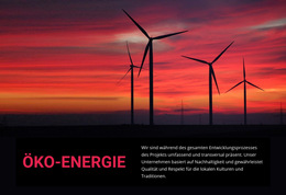Öko-Windenergie – Fertiges Website-Design