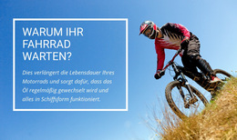 Fahrradservice - Kostenlose HTML5-Theme-Vorlagen
