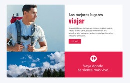 Diseño De Sitio Web Mejores Lugares Para Viajar Para Cualquier Dispositivo