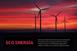 Diseño De Sitio Web Para Energía Eólica Ecológica