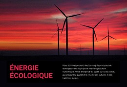 Énergie Éolienne Écologique Wordpress Business