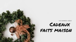 Cadeaux Et Cadeaux Faits Maison - Modèle De Maquette De Site Web