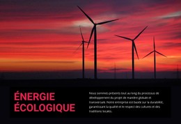 Conception De Site Web Pour Énergie Éolienne Écologique