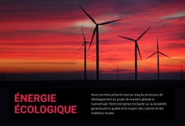 Énergie Éolienne Écologique Un Modèle De Page