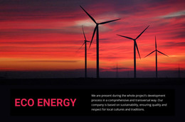 Eco Wind Energy Bootstrap 4
