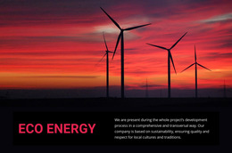 Eco Wind Energy - HTML Page Creator