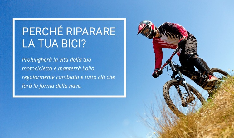 Servizio bici Costruttore di siti web HTML