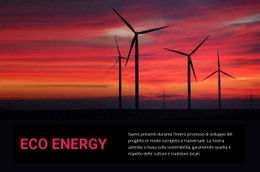Eco Energia Eolica - Modello HTML5 Reattivo
