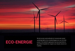 Eco Windenergie - Multifunctioneel Webontwerp