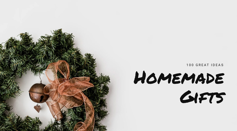 Homemade gifts and presents  Squarespace Template Alternative