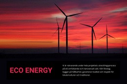 Ekologisk Vindkraft - HTML-Webbmall