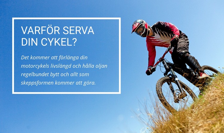 Cykelservice HTML-mall