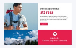 Bästa Ställen Att Resa - Gratis Mall