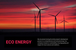 Eco Wind Energy - Premium Template