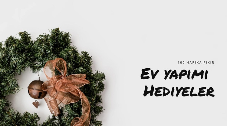 Ev yapımı hediyeler ve hediyeler HTML Şablonu