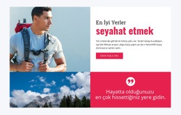 Seyahat Edilecek En Iyi Yerler - Ücretsiz Şablon