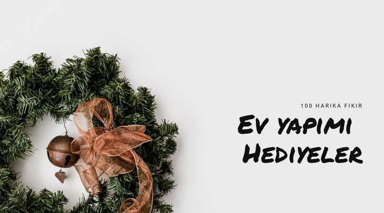 Ev yapımı hediyeler ve hediyeler Web Sitesi Şablonu