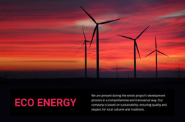 Premium Landing Page For Eco Wind Energy