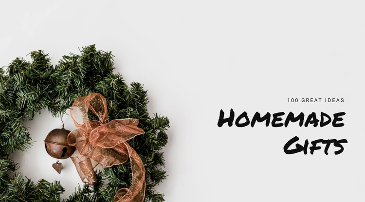 Homemade gifts and presents  Website Template