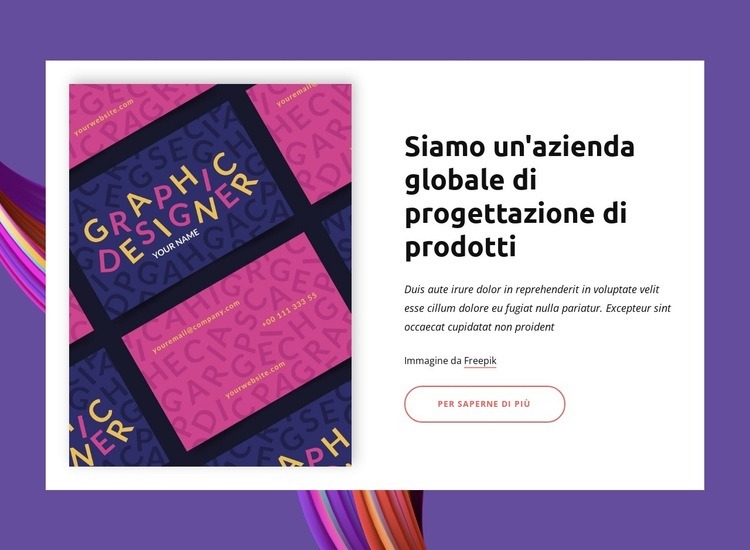 Lavoriamo con organizzazioni grandi e piccole Mockup del sito web