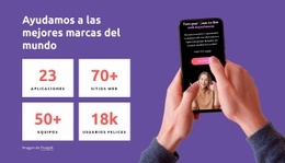 Plantilla De Una Página Más Creativa Para Somos Una Empresa Global De Diseño De Productos.