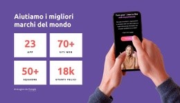 Il Modello Di Una Pagina Più Creativo Per Siamo Un'Azienda Globale Di Progettazione Di Prodotti