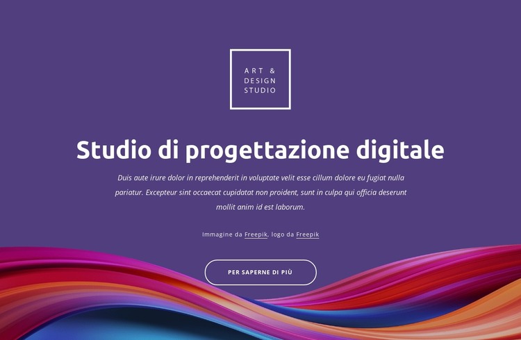 Innovazione e strategia del design Modello HTML