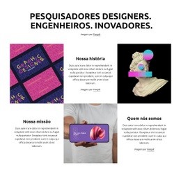 Somos Pesquisadores E Inovadores Modelo Responsivo HTML5