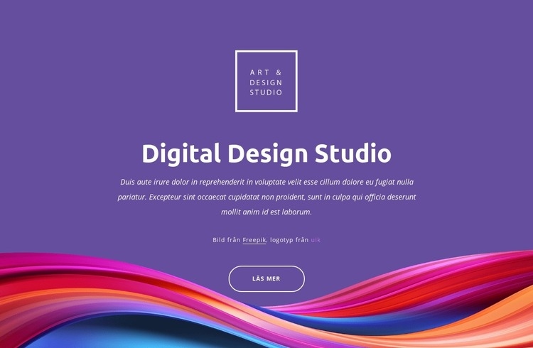 Designa innovation och strategi Webbplats mall