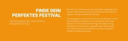 Finde Dein Perfektes Festival - Joomla-Vorlage Für Jedes Gerät