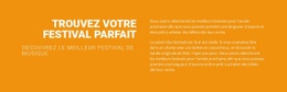 Trouvez Votre Festival Parfait - HTML Designer