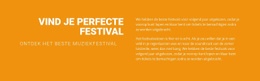 Premium Website-Ontwerp Voor Vind Jouw Perfecte Festival