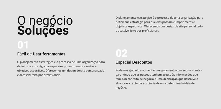 Trabalho lucrativo conosco Design do site