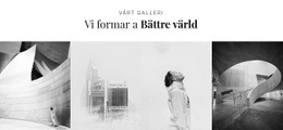 Vi Formar En Bättre Värld HTML5-Mall