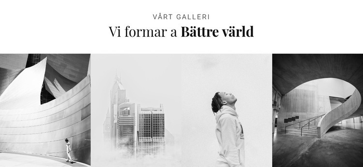 Vi formar en bättre värld CSS -mall