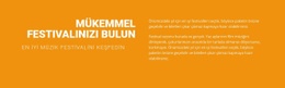 Mükemmel Festivalinizi Bulun - Premium Şablon
