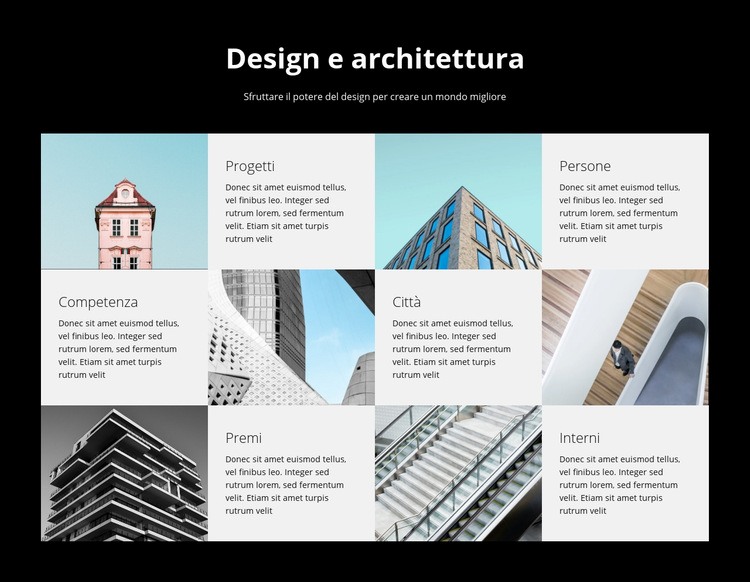 Studio di design e architettura Costruttore di siti web HTML