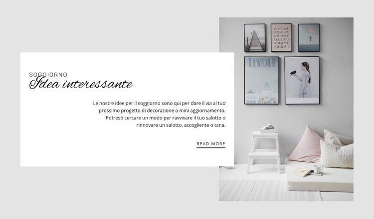 Pianificazione del layout Mockup del sito web