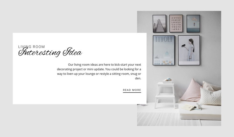Layout planning Squarespace Template Alternative