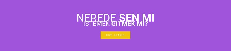 Renkli başlık ve düğme CSS Şablonu