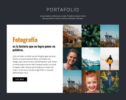 Portafolio De Fotografía Profesional Plantilla De Sitio