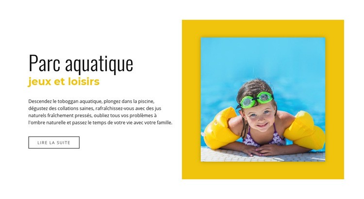 Jeux et loisirs Aquapark Modèle HTML5