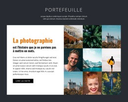 Portfolio De Photographie Professionnelle - Modèle Personnalisé D'Une Page