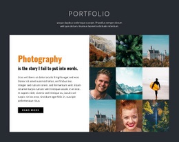 Professional photography portfolio - Html Code Example by Nicepage