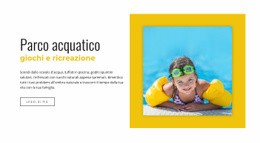 Splendido Modello HTML5 Per Giochi E Attività Ricreative Aquapark