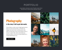 Professional Photography Portfolio - Joomla Template Inspiration
