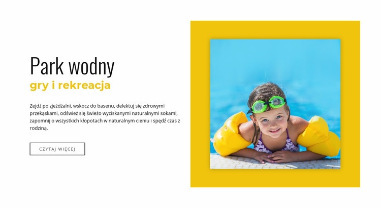 Gry i rekreacja w Aquaparku Kreator witryn internetowych HTML