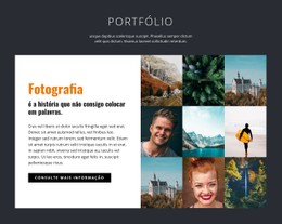 Portfólio De Fotografia Profissional Modelo De Site